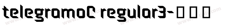 telegramoC regular3字体转换